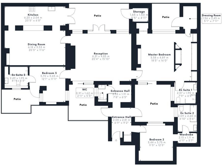 Strathearn Place, London floorplan