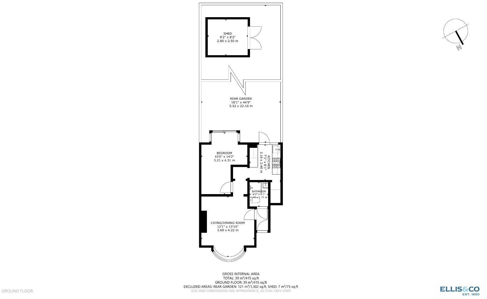 Elms Court, Wembley, Middlesex, HA0 floorplan