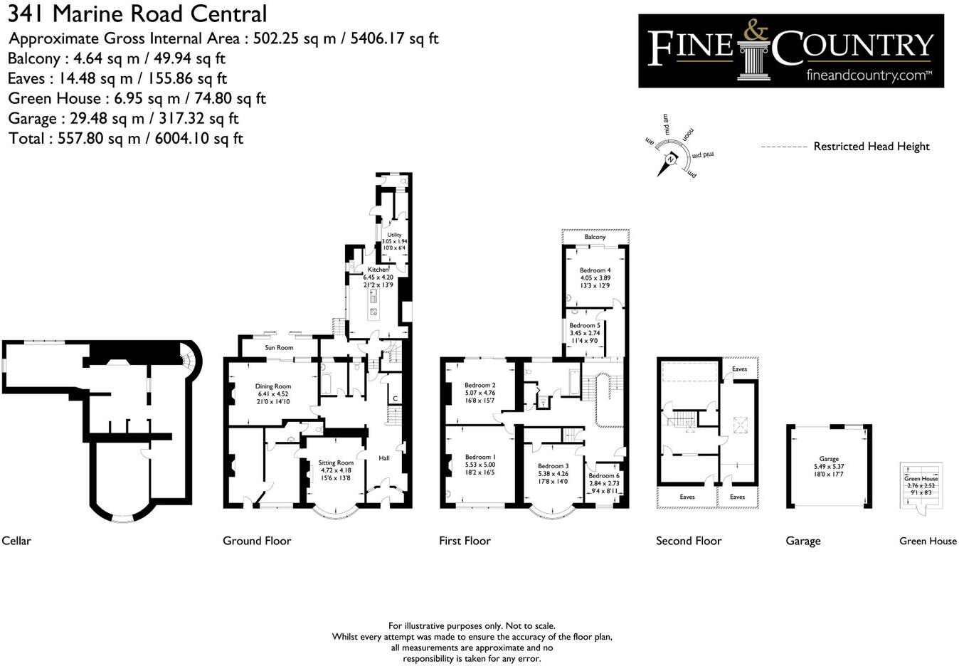 341 Marine Road Central, Morecambe, LA4 5AB floorplan