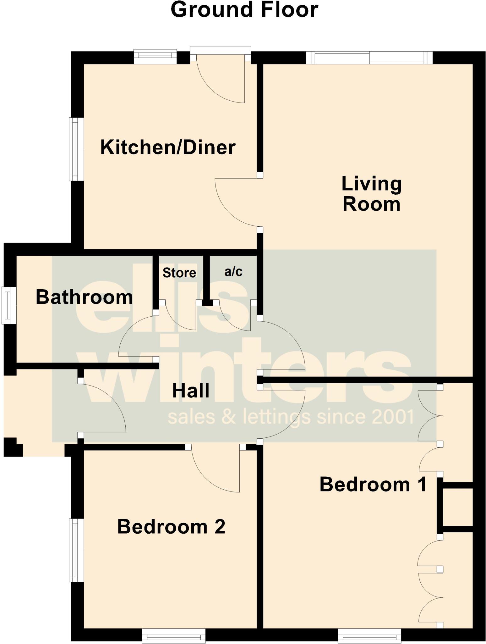 Waterfields, Chatteris floorplan