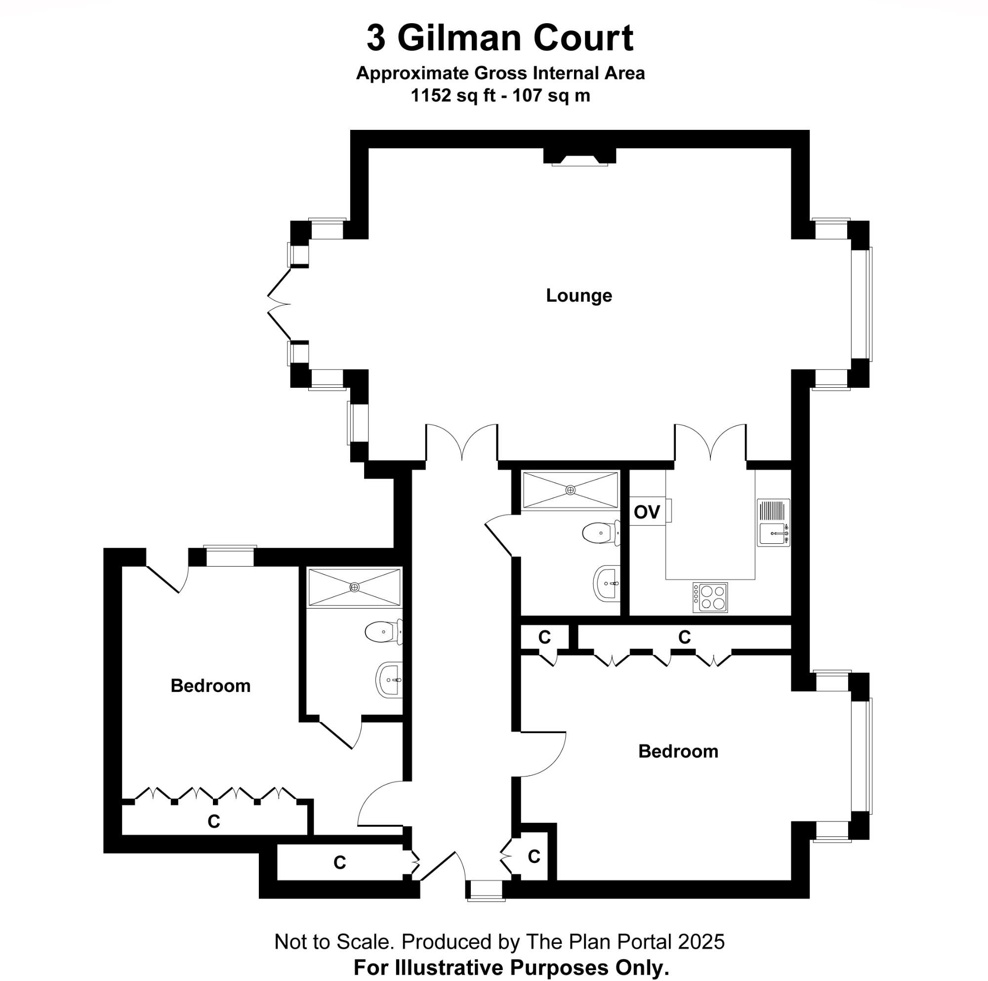 Gilman Court, Bishopstoke, Eastleigh, SO50 floorplan