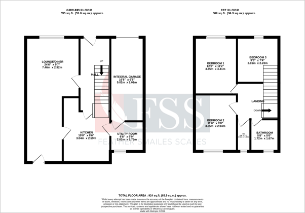 Woodlands Walk, Harrogate, North Yorkshire, HG2 floorplan