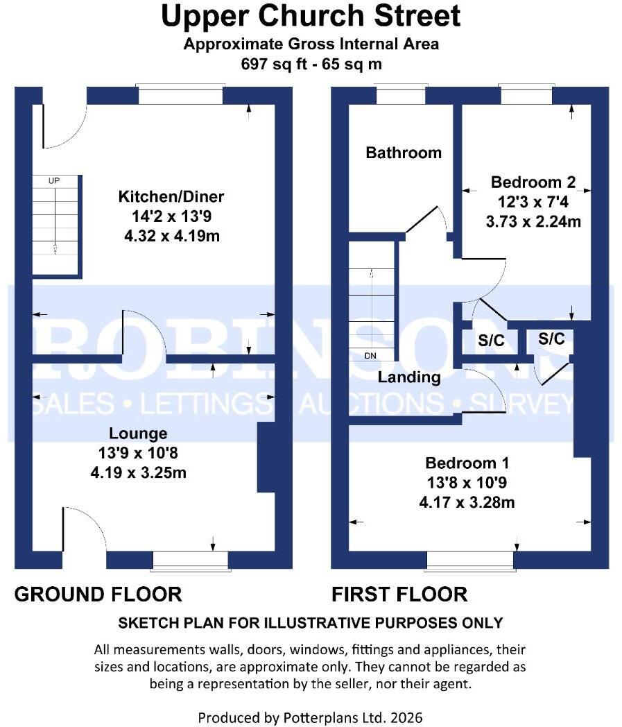 Upper Church Street Spennymoor County Durham floorplan