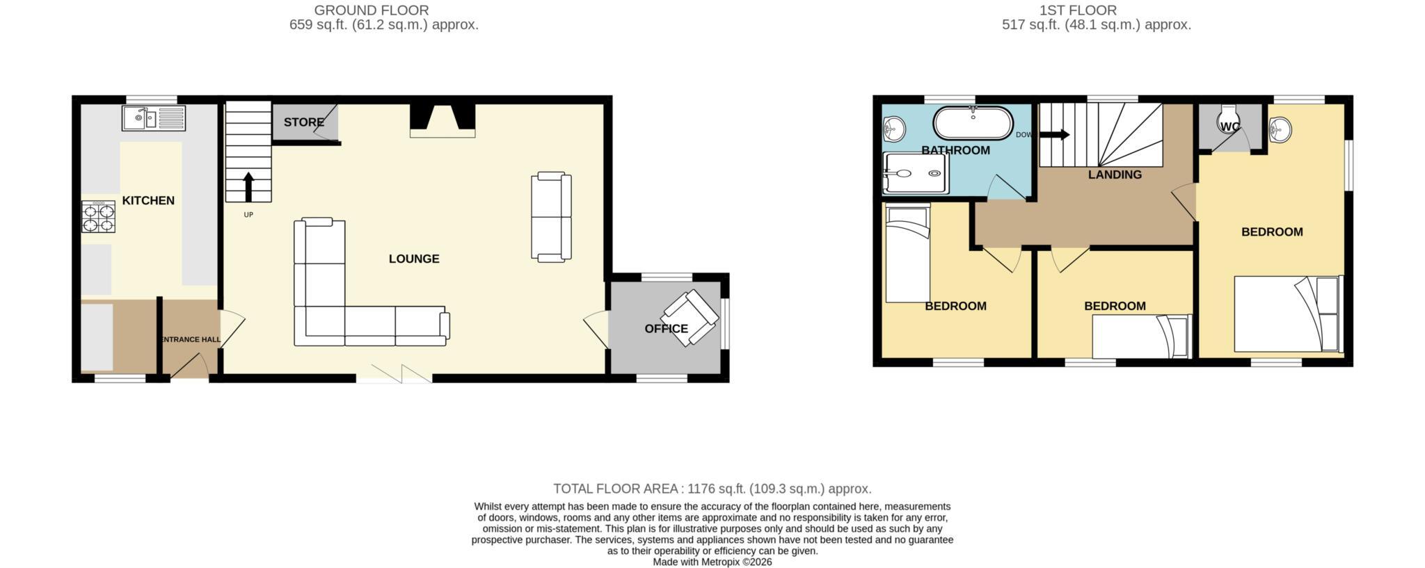 Mill Hey, New Chester Road, Eastham floorplan