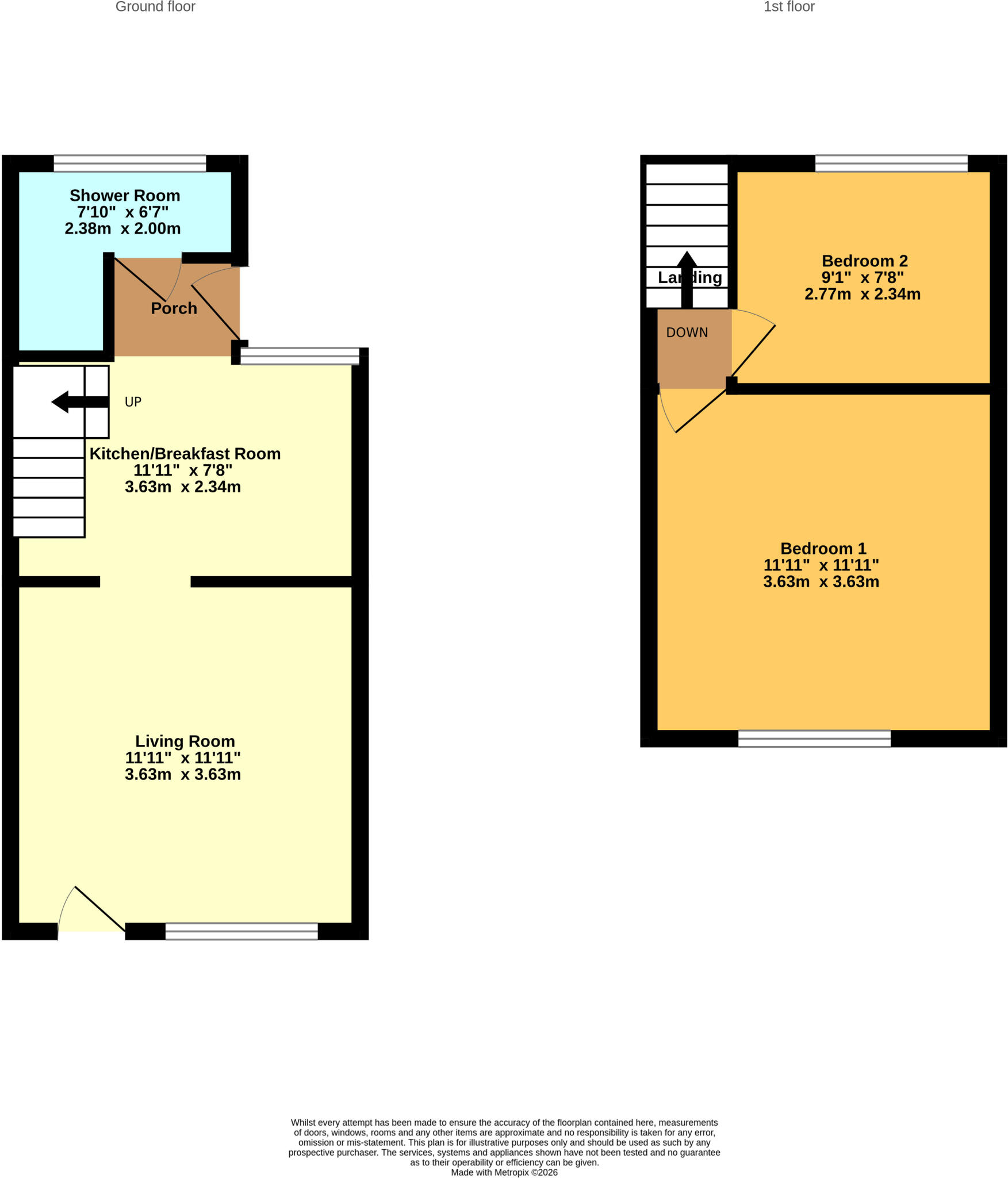 Jodrell Street, Nuneaton, CV11 floorplan