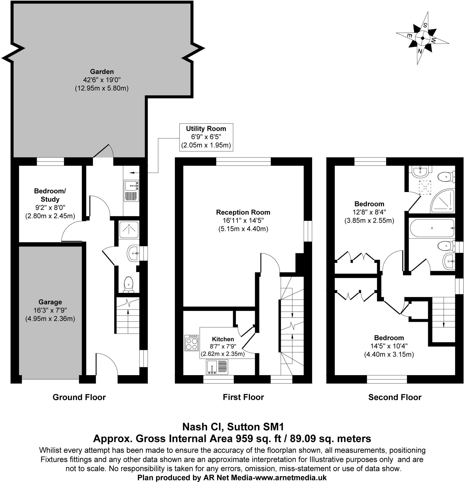 Nash Close, Sutton, SM1 floorplan