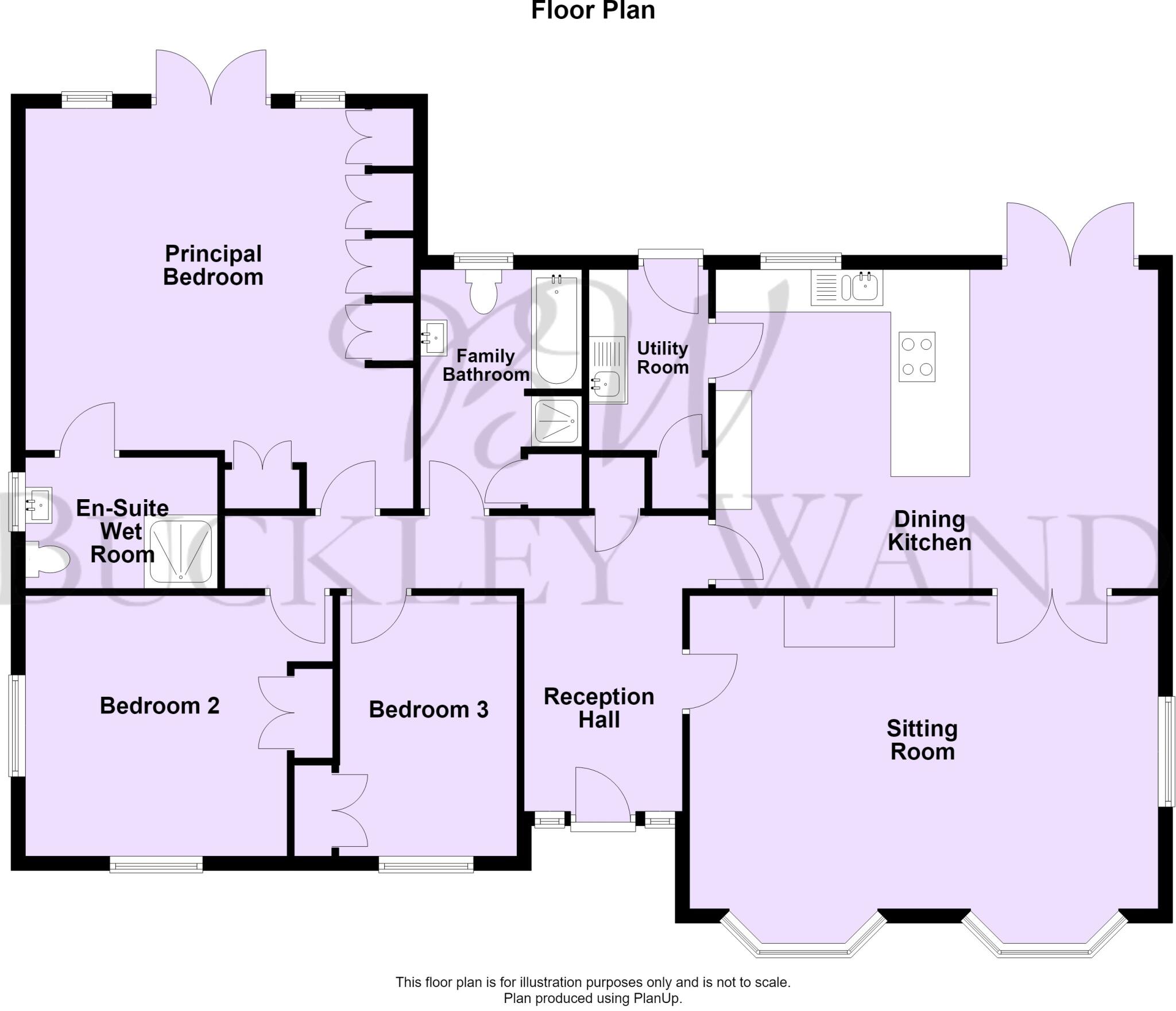 The Rowans, Oasby, Grantham floorplan