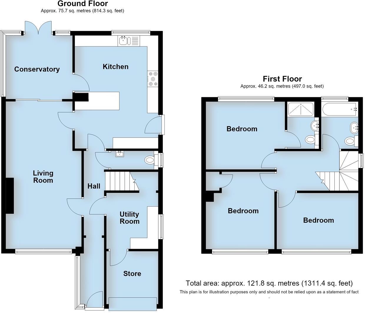 Cornwall Close, Warwick floorplan