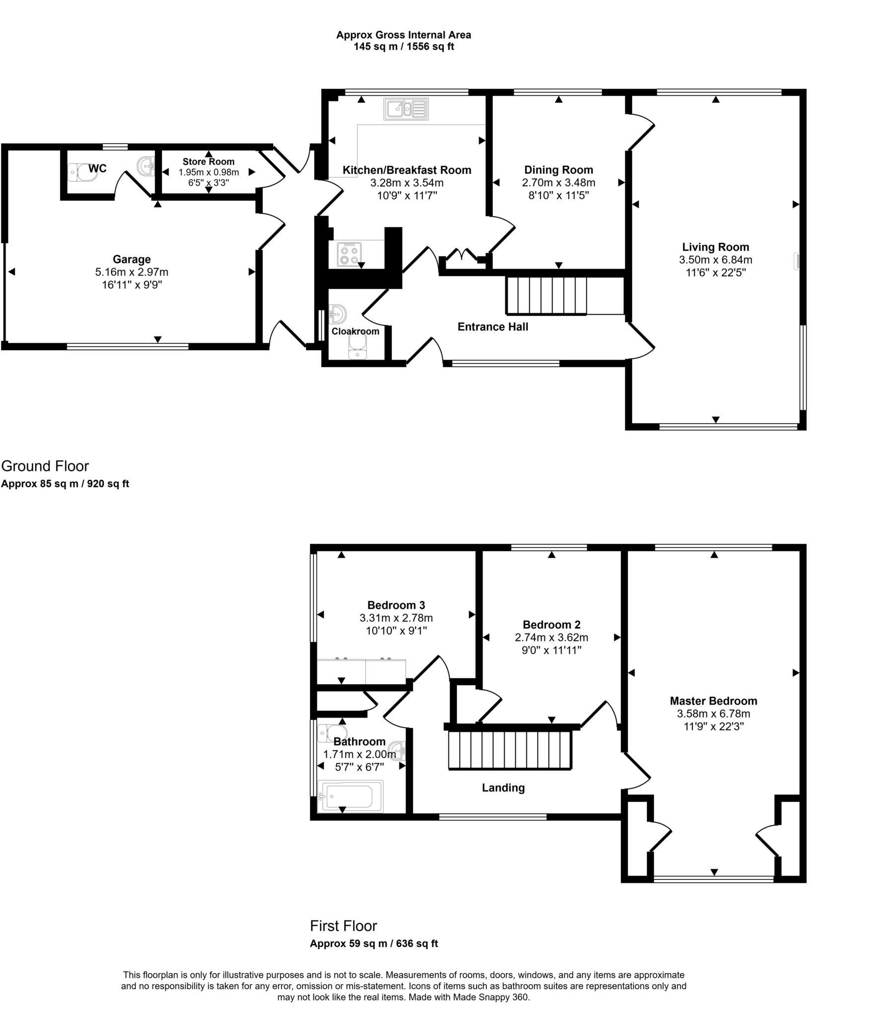Elmley Road, Ashton Under Hill, Worcestershire floorplan