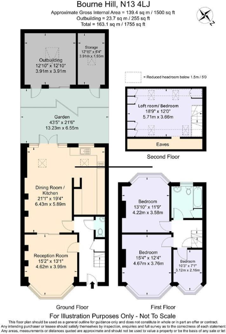 Bourne Hill, London, N13 floorplan