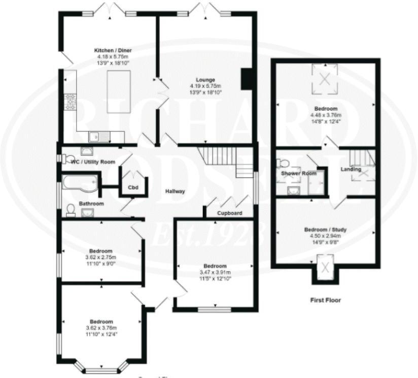 Burton, Christchurch floorplan