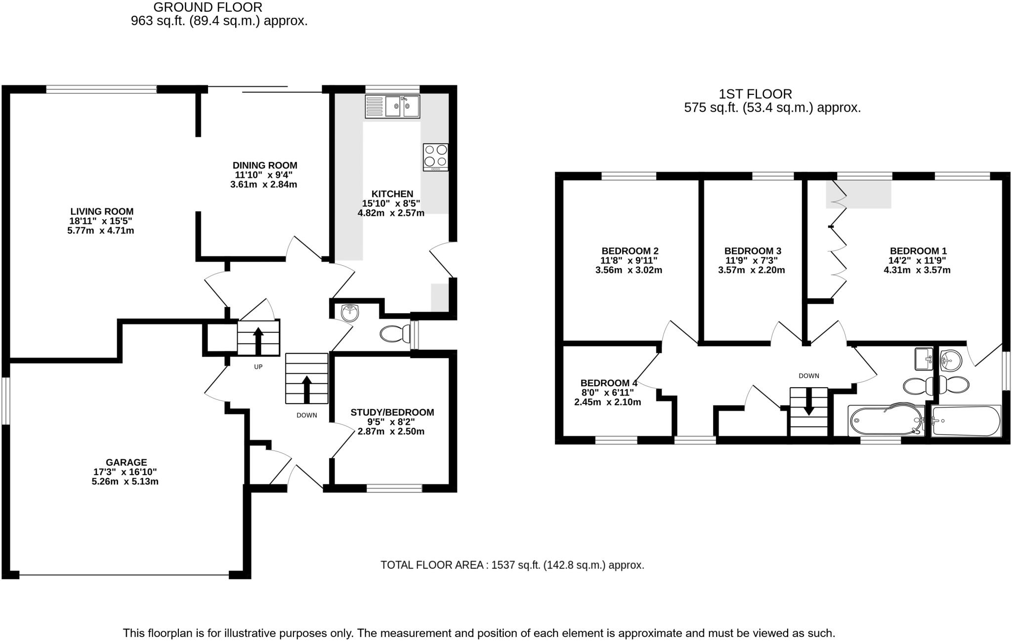 Holywell Road, Studham, Bedfordshire, LU6 floorplan