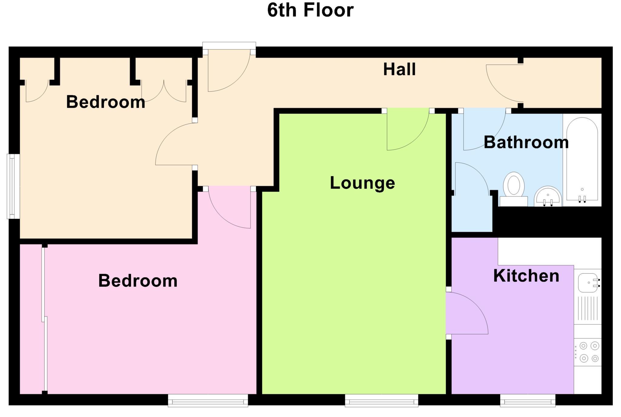 Harbour Tower, Gosport floorplan