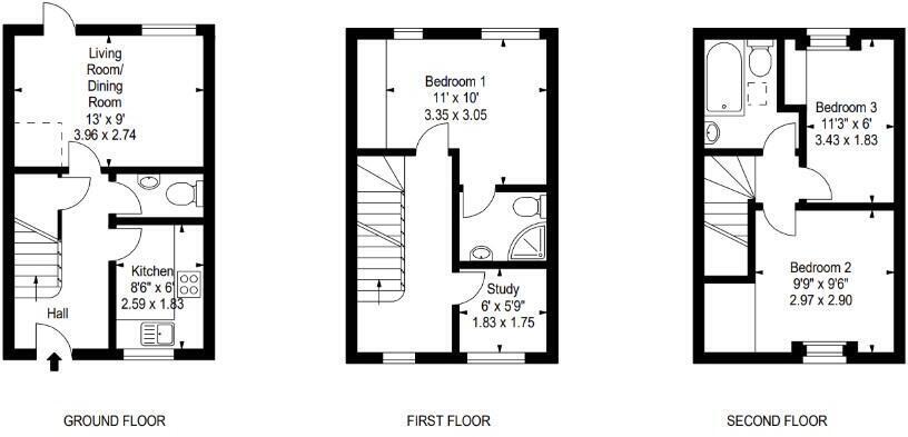 Latham Street, Nottingham, Nottinghamshire, NG6 floorplan