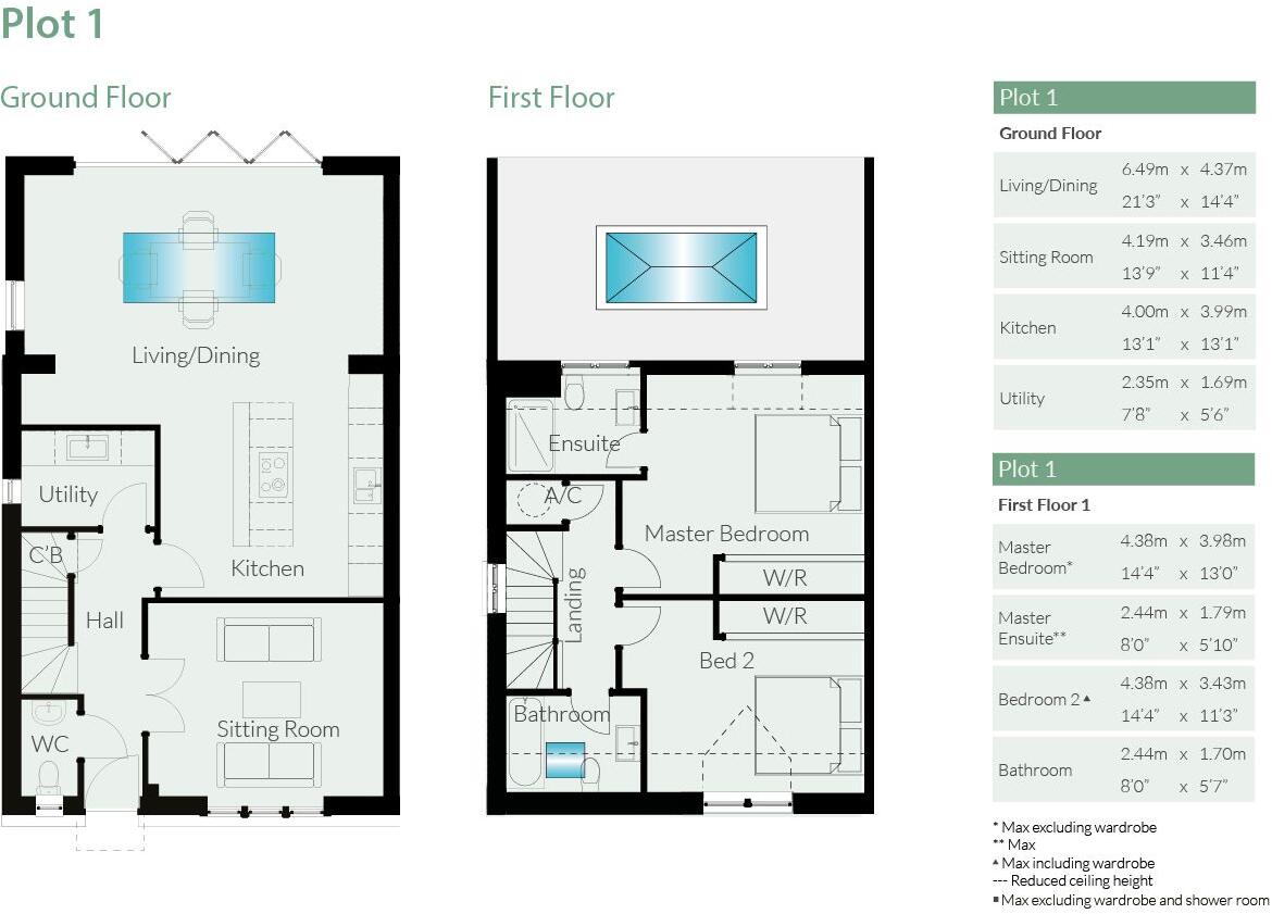 Plot 1, Park Row, Pickwell floorplan