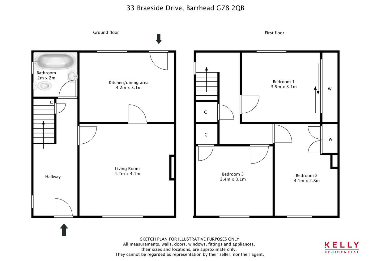 Braeside Drive, Barrhead, G78 floorplan