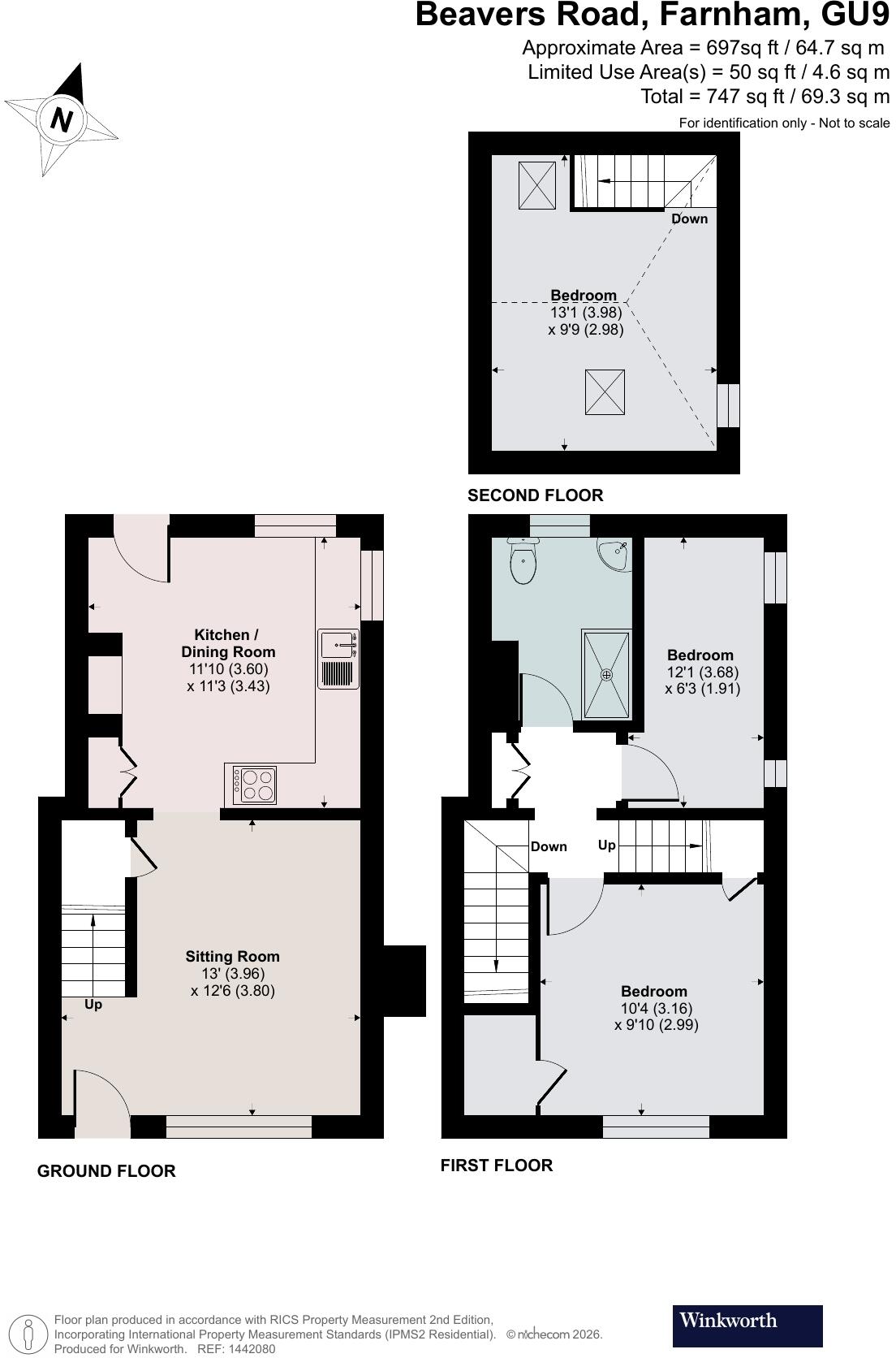 Beavers Road, Farnham, Surrey, GU9 floorplan