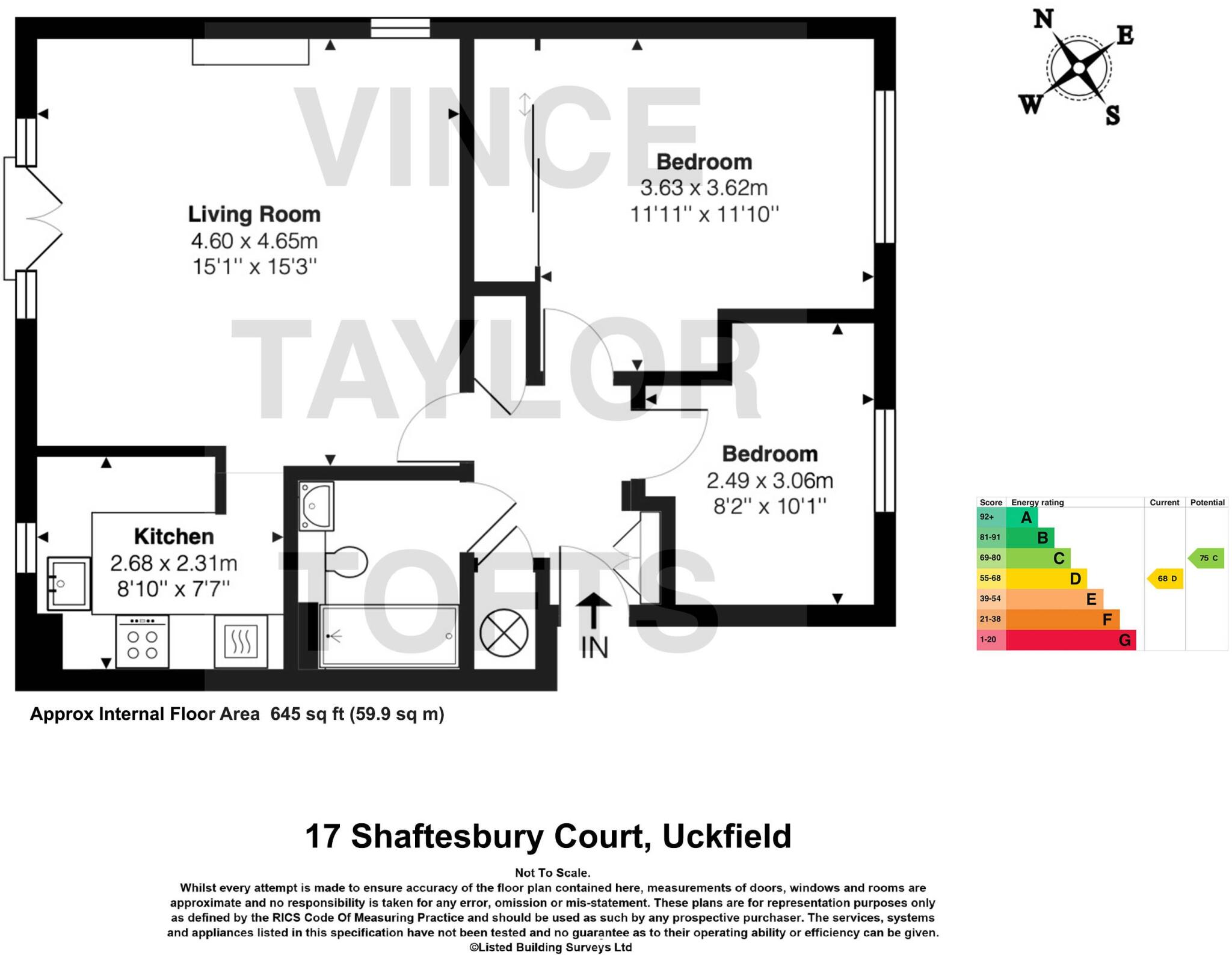 London Road, Uckfield, East Sussex, TN22 floorplan