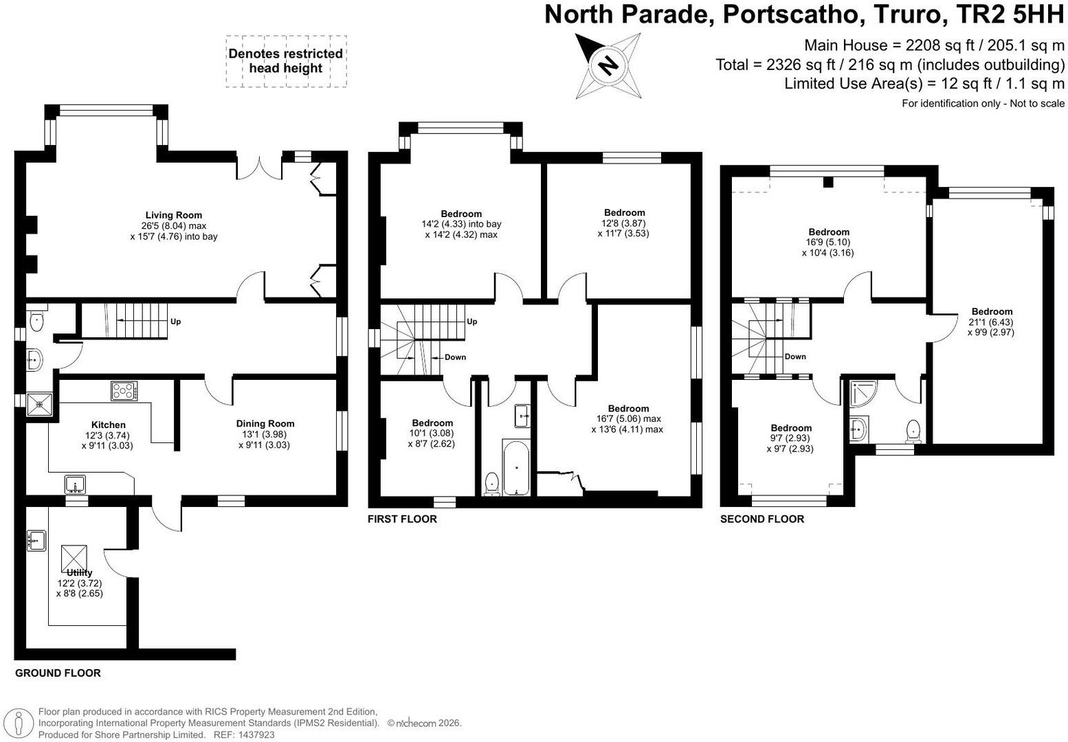 North Parade, Portscatho floorplan