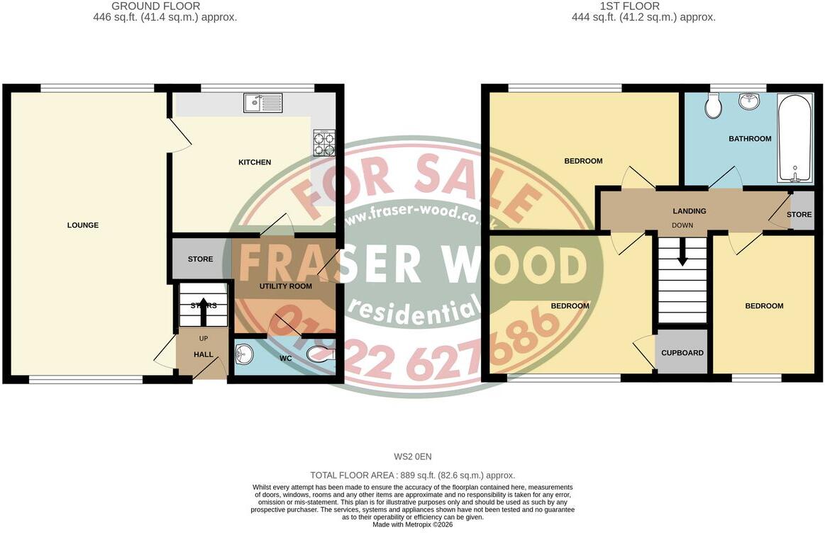 Bevin Road, Bentley, Walsall, WS2 floorplan