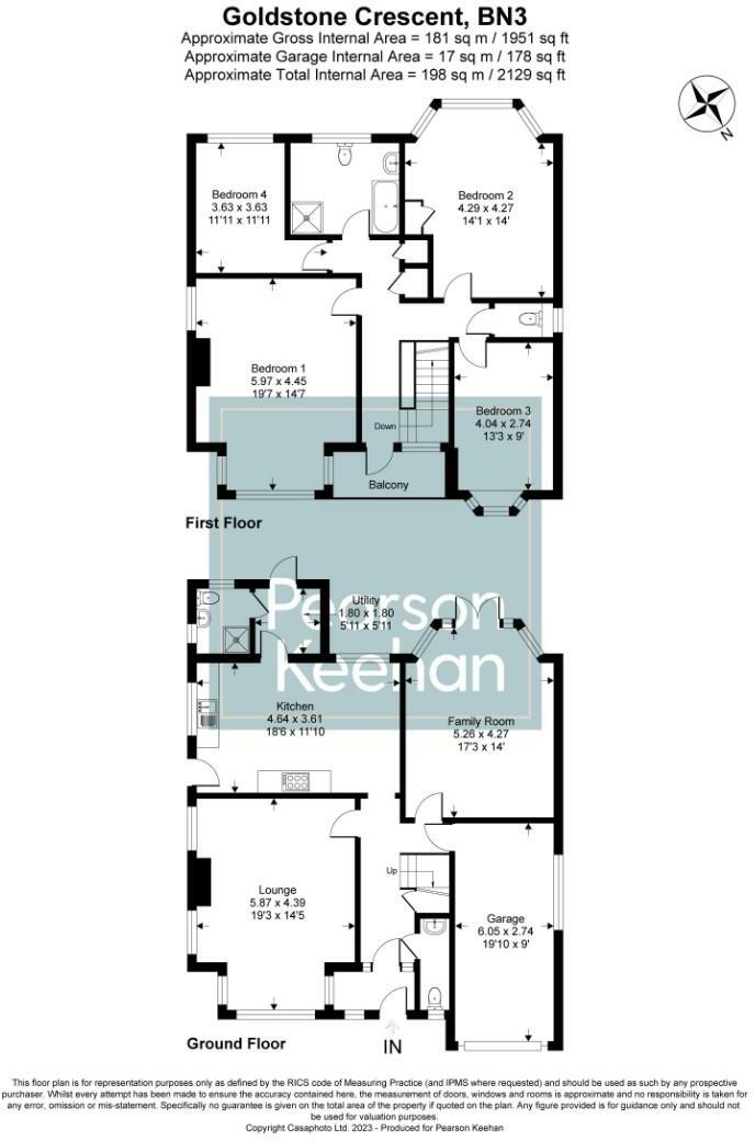 Goldstone Crescent, Hove floorplan