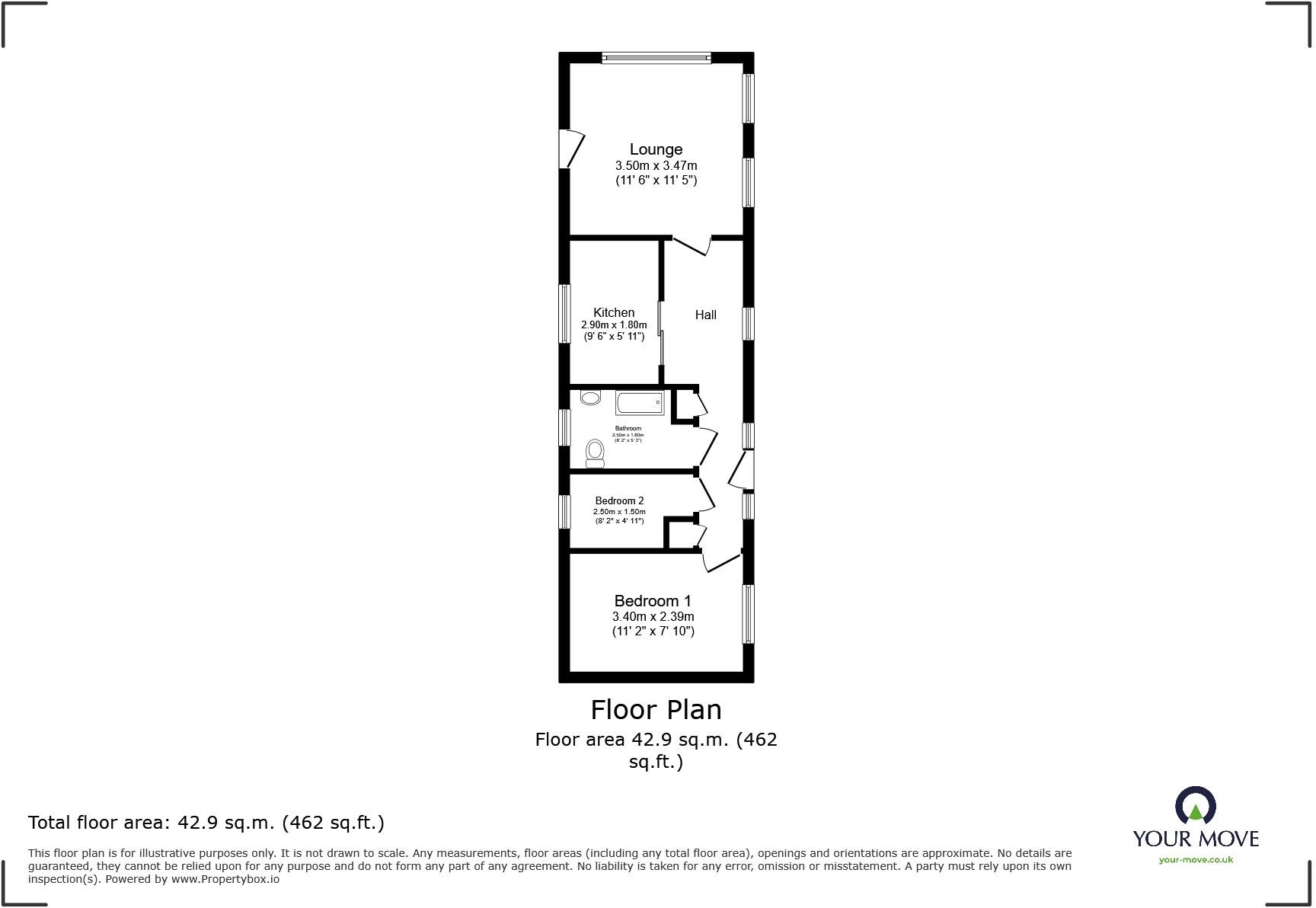 The Willows, Ford Road, Ford, Arundel, BN18 floorplan