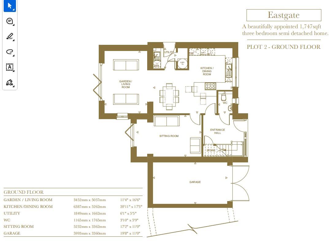 Steps Lane, Avening, Tetbury, Gloucestershire, GL8 floorplan