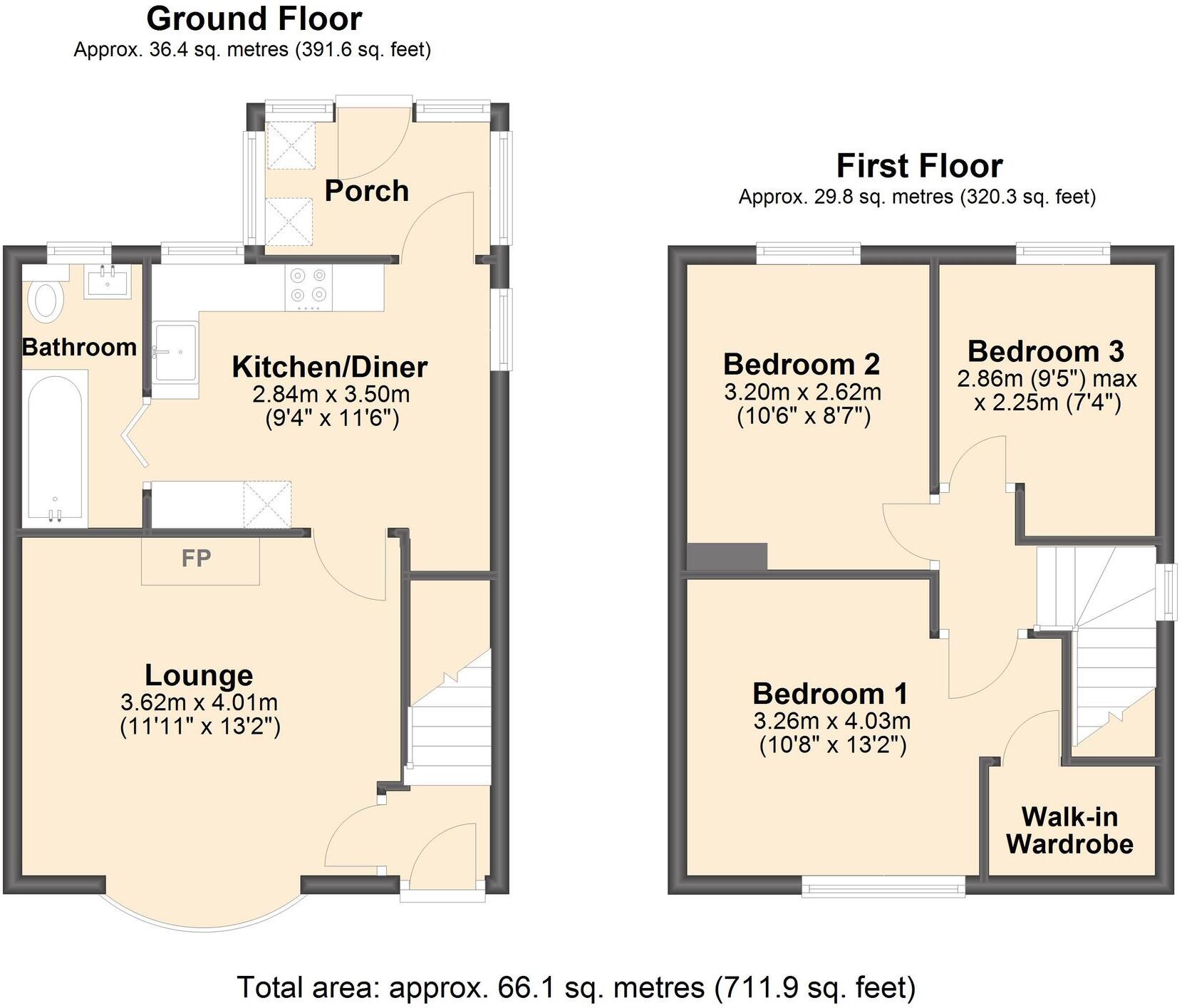 Hill View Road, Brimington, S43 floorplan