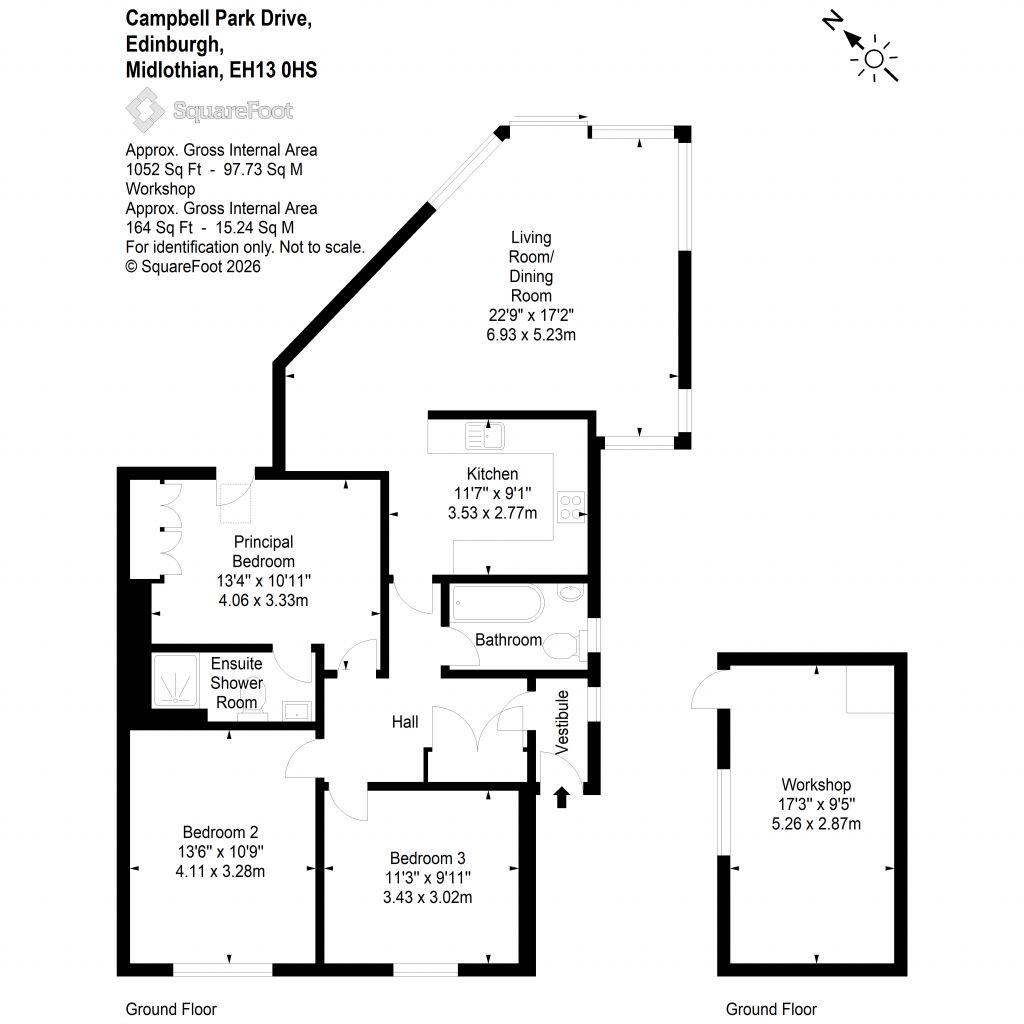 6 Campbell Park Drive, Edinburgh, EH13 0HS floorplan