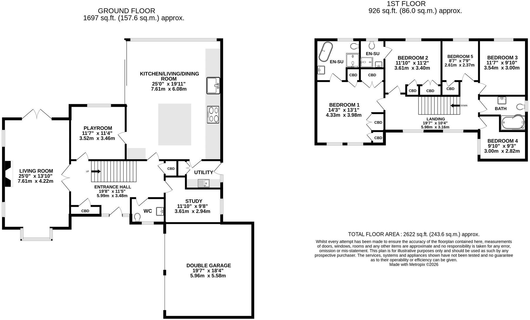 8 Vale Court, Cowbridge - CF71 7ES floorplan