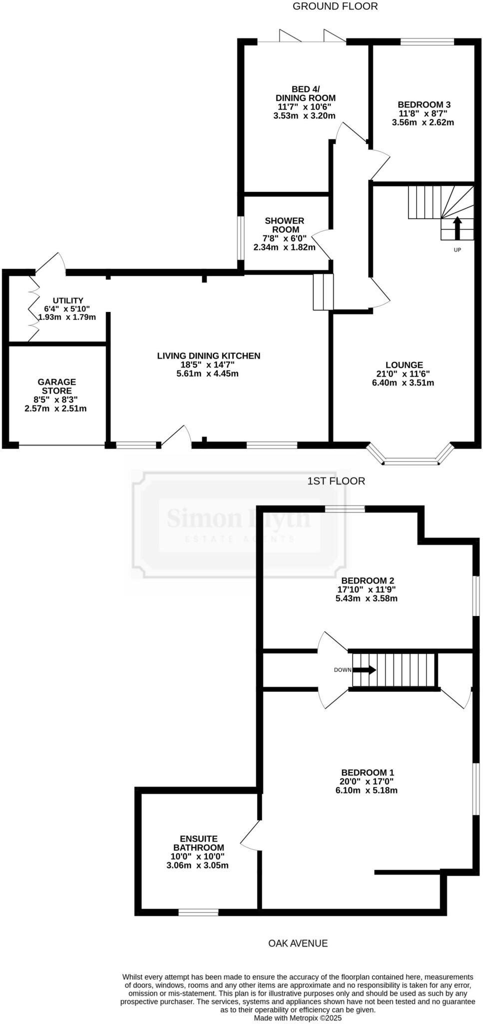 Oak Avenue, Meltham, HD9 floorplan