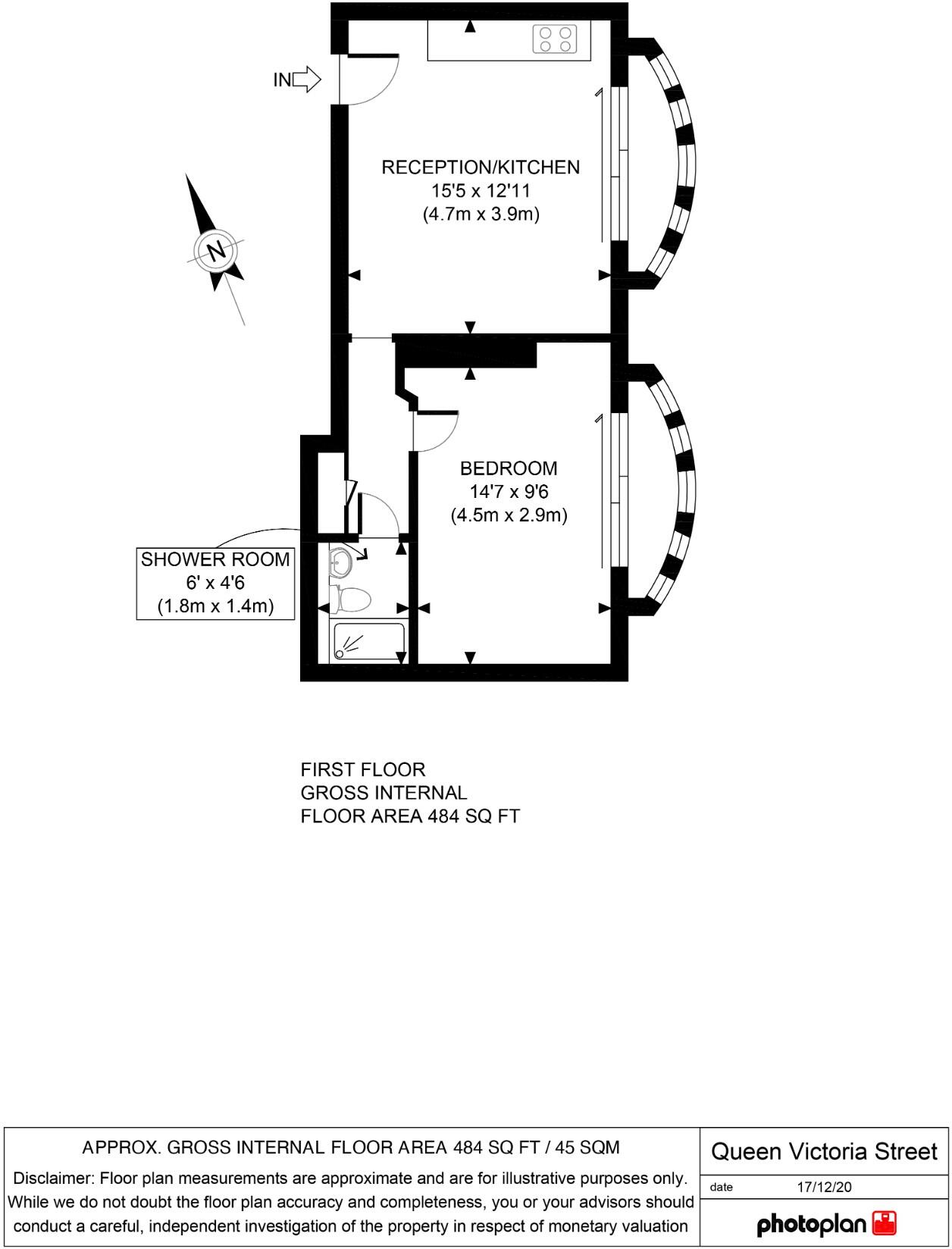 Queen Victoria Street, Reading, Berkshire, RG1 floorplan