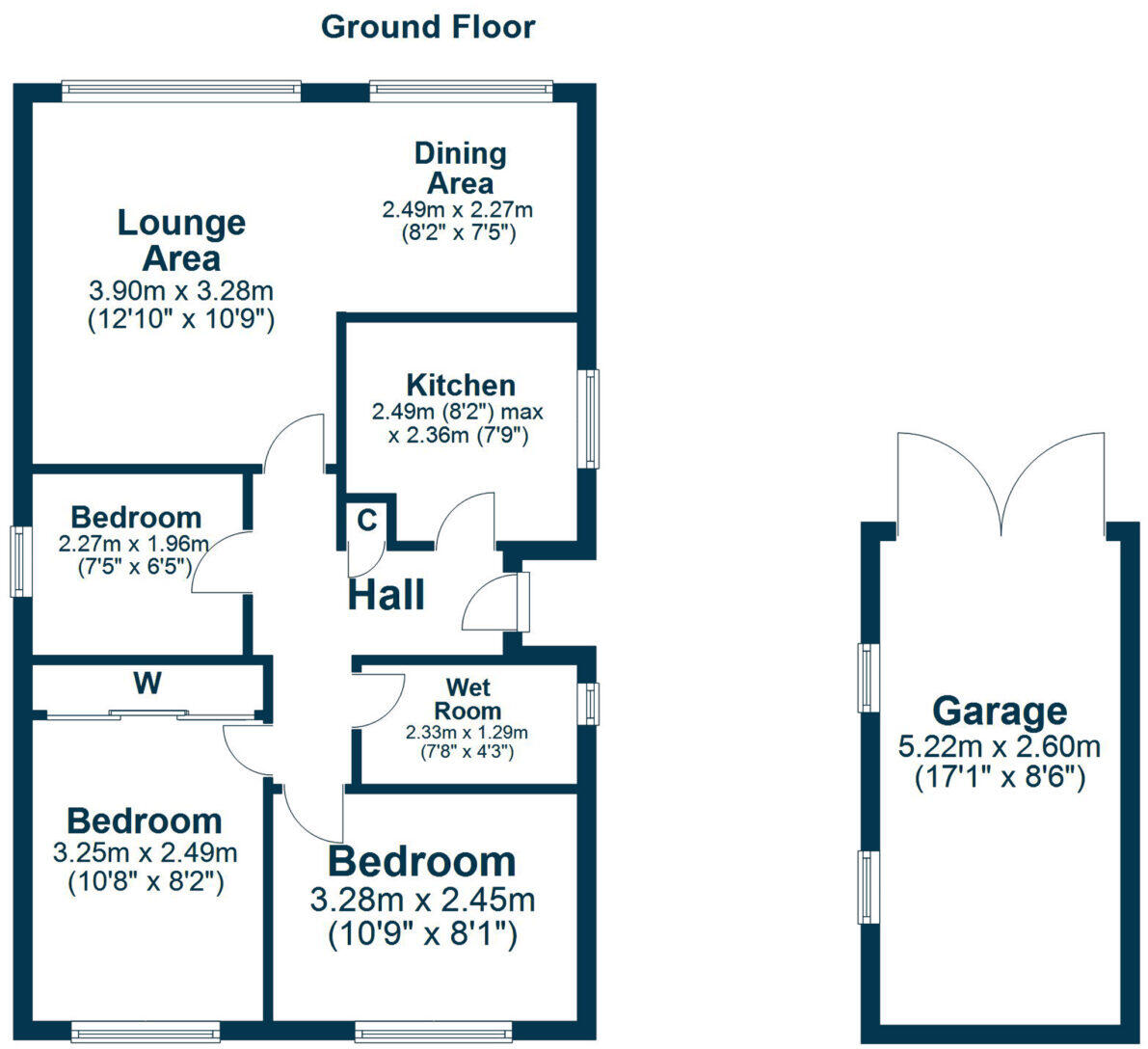 6 Hawthorn Gardens, Prestwick, KA9 2BB floorplan