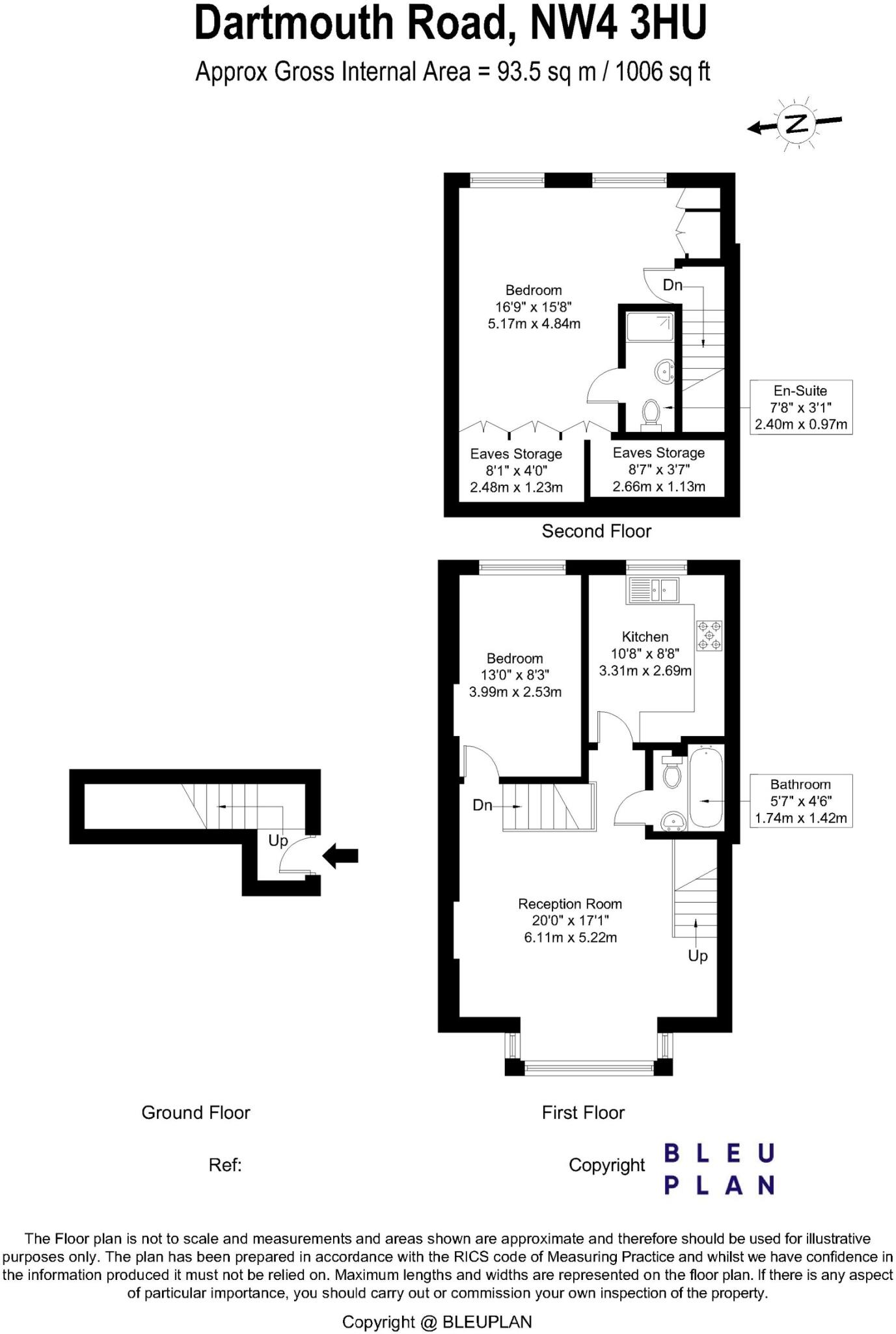 Dartmouth Road, Hendon, NW4 floorplan