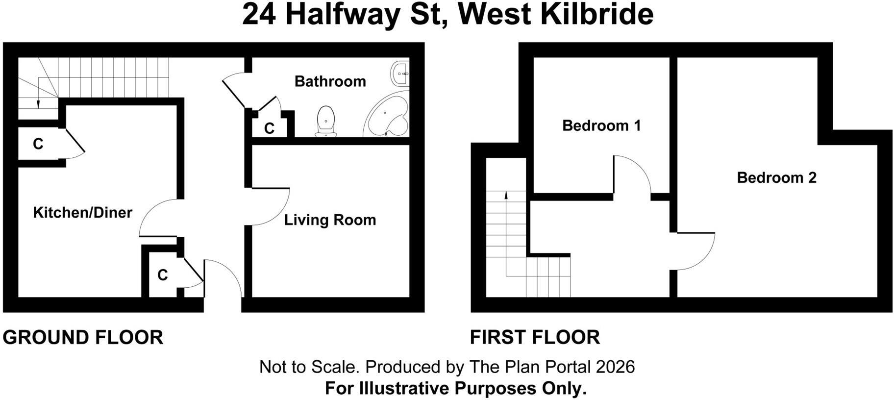 Halfway Street, West Kilbride floorplan