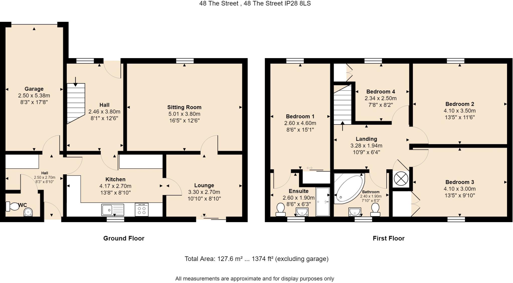 The Street, Holywell Row floorplan