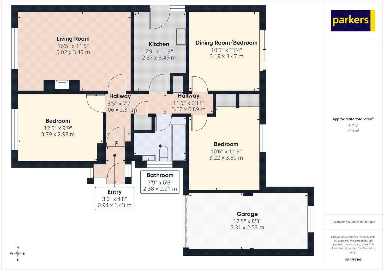 Bay Tree Rise, Calcot, Reading, Berkshire, RG31 floorplan