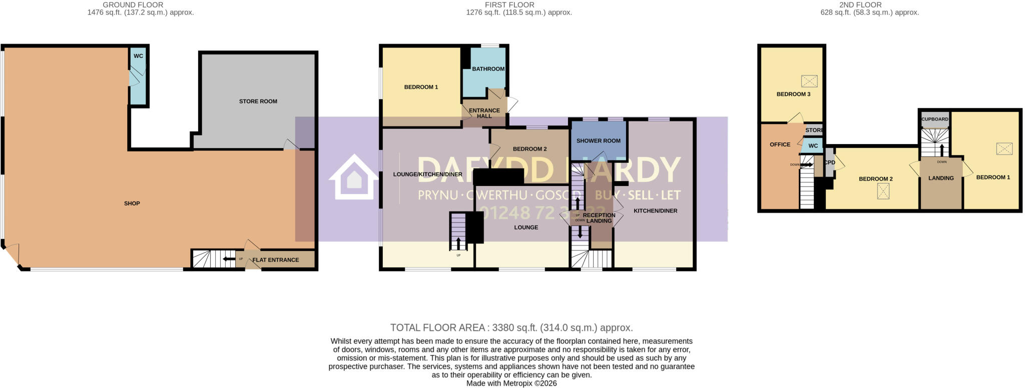 57D Mostyn Avenue, Llandudno, Conwy LL30 1DZ floorplan