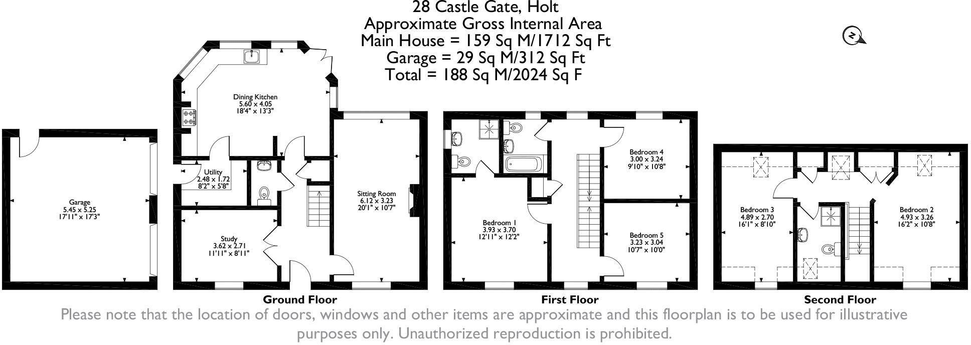 Castle Gate, Holt floorplan