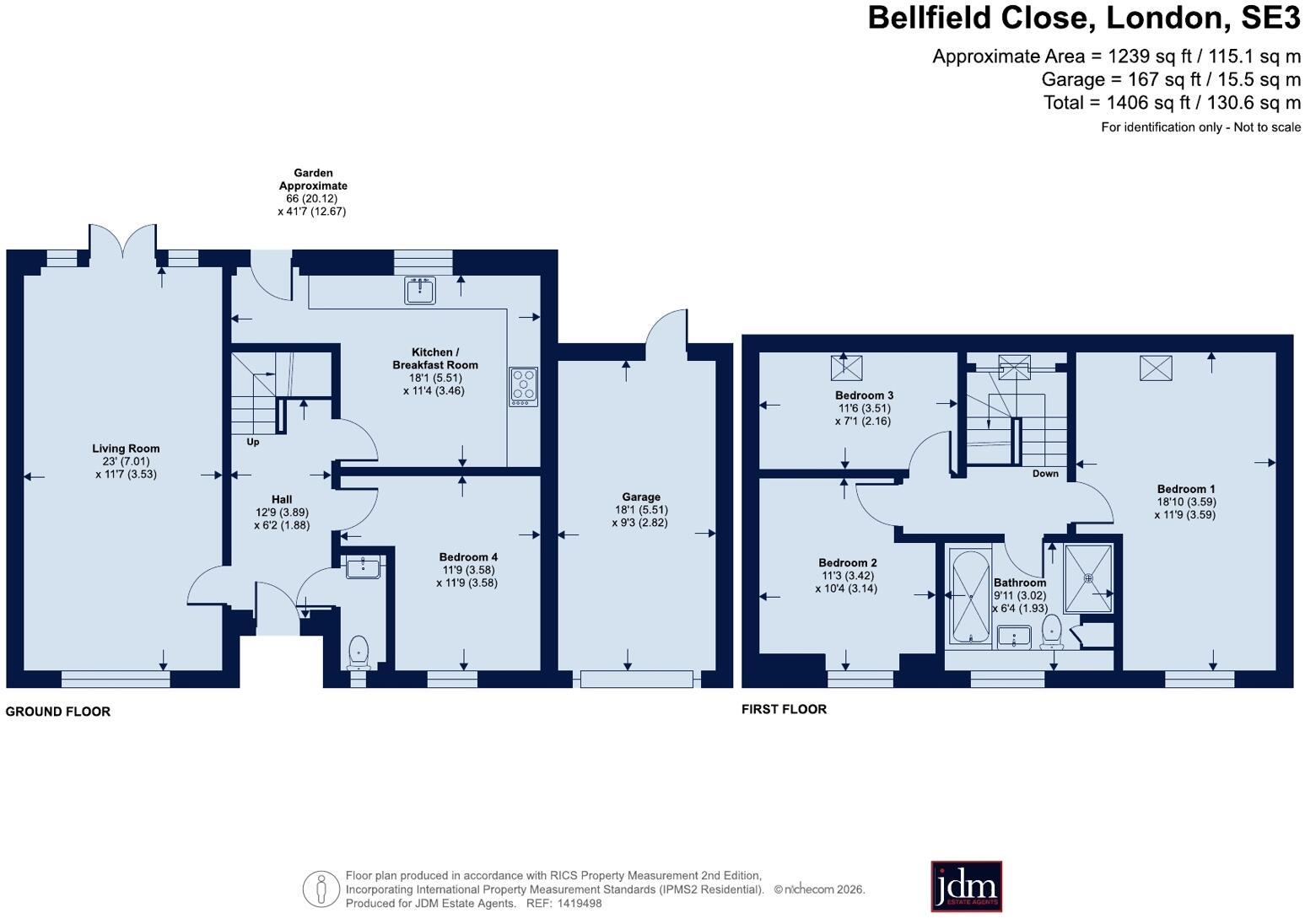 Bellfield Close, Blackheath, London, SE3 floorplan