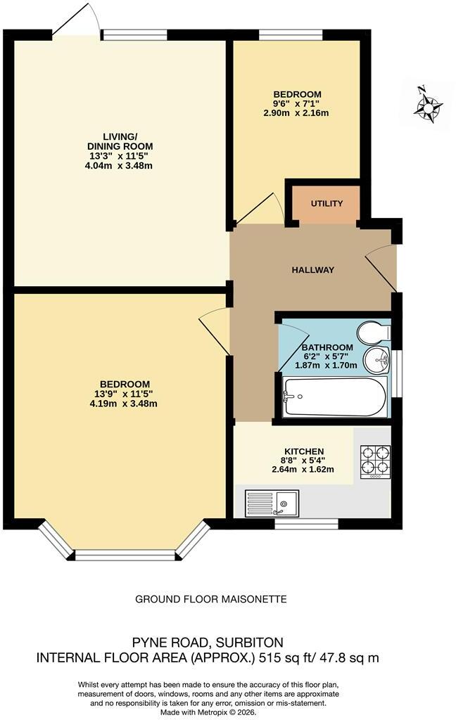 Pyne Road, Surbiton floorplan