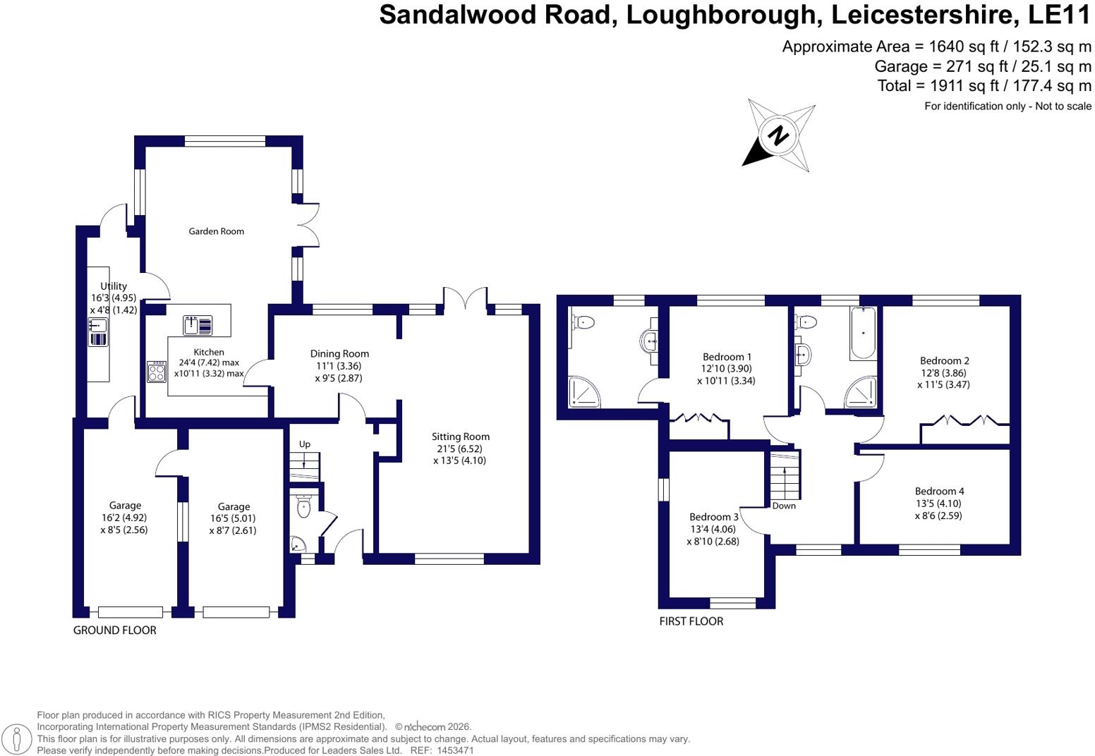 Sandalwood Road, Loughborough, Leicestershire floorplan
