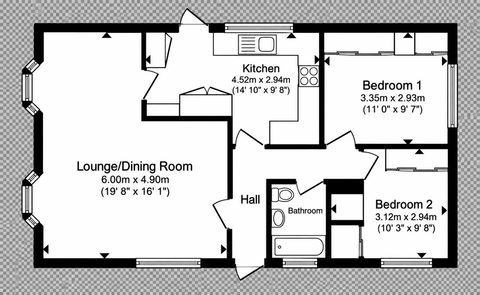 Woodside Home Park, Woodside floorplan