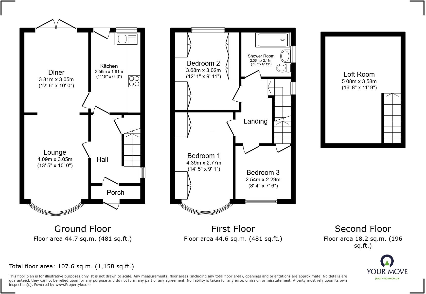 Cornwall Road, Leicester, Leicestershire, LE4 floorplan