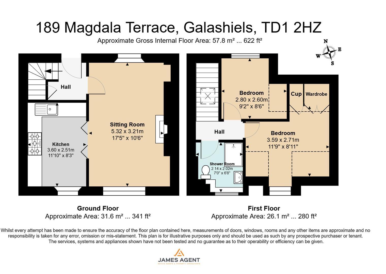 189 Magdala Terrace, Galashiels floorplan