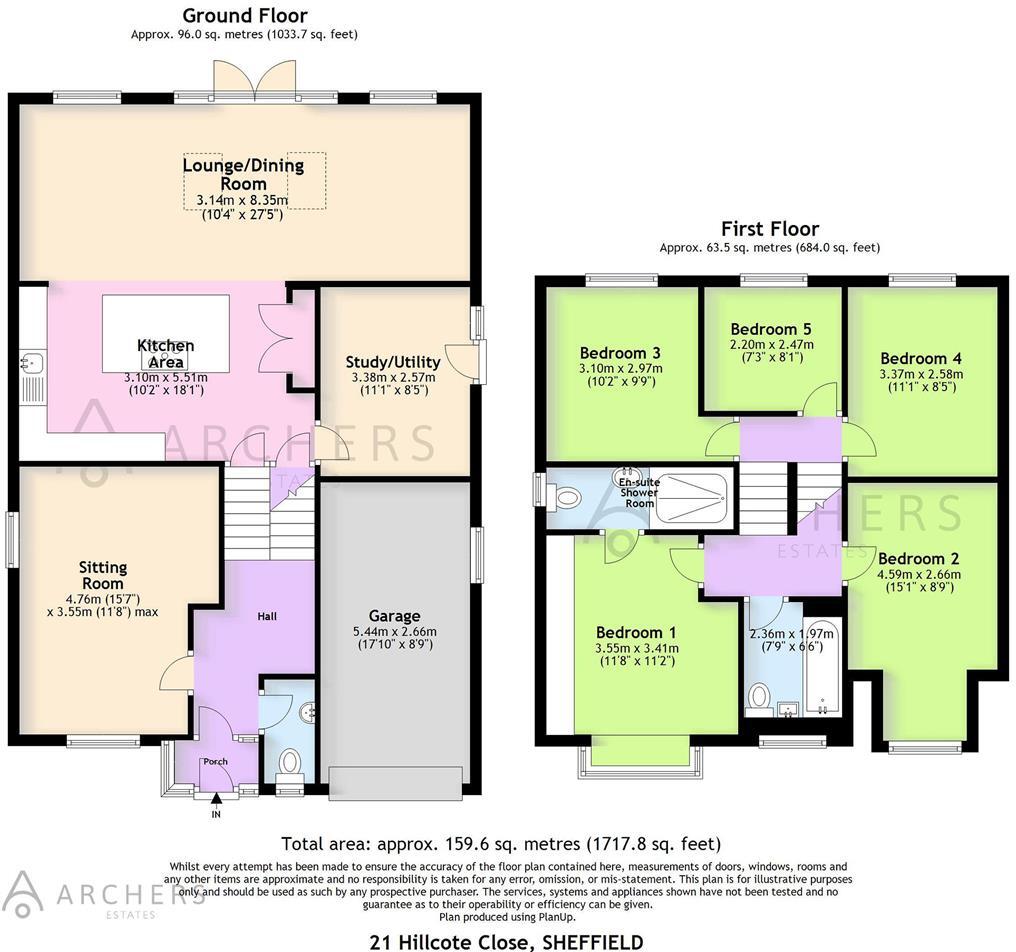 Hillcote Close, Fulwood, Sheffield floorplan