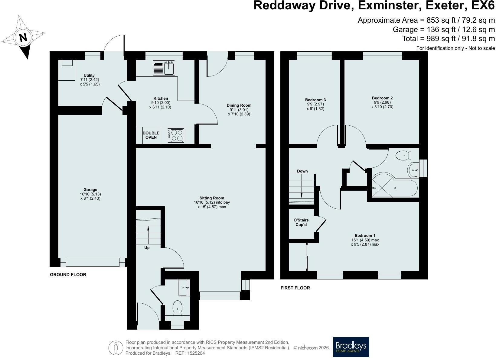 Reddaway Drive, Exminster, Exeter, Devon, EX6 floorplan