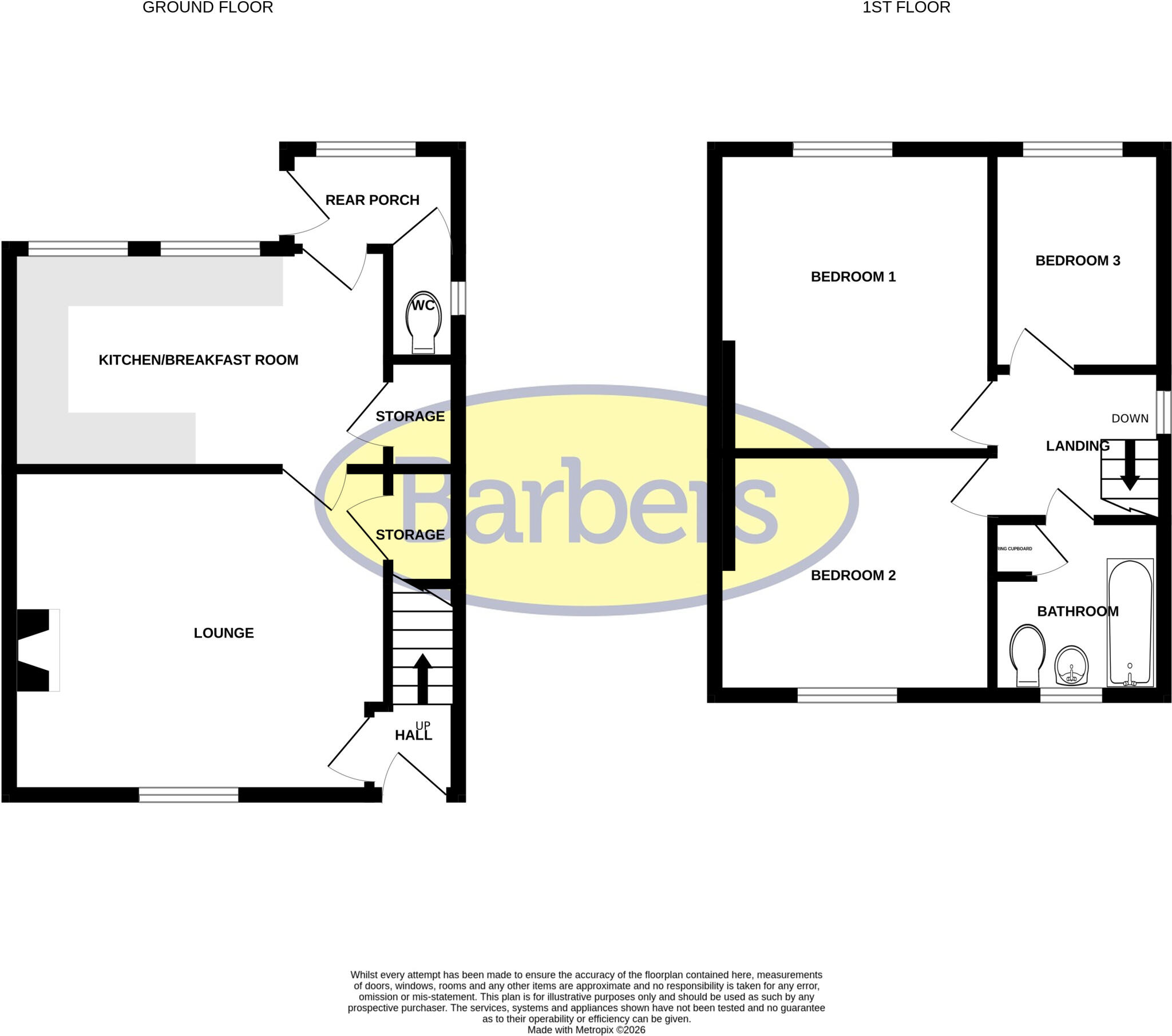 Barnard Street, Wem floorplan