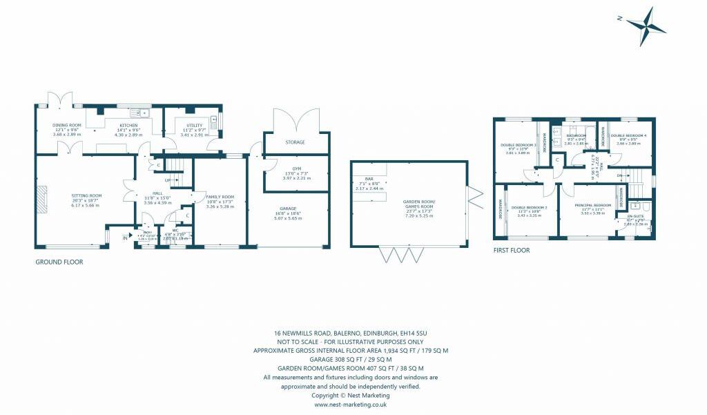 16 Newmills Road, Balerno, Edinburgh, EH14 5SU floorplan