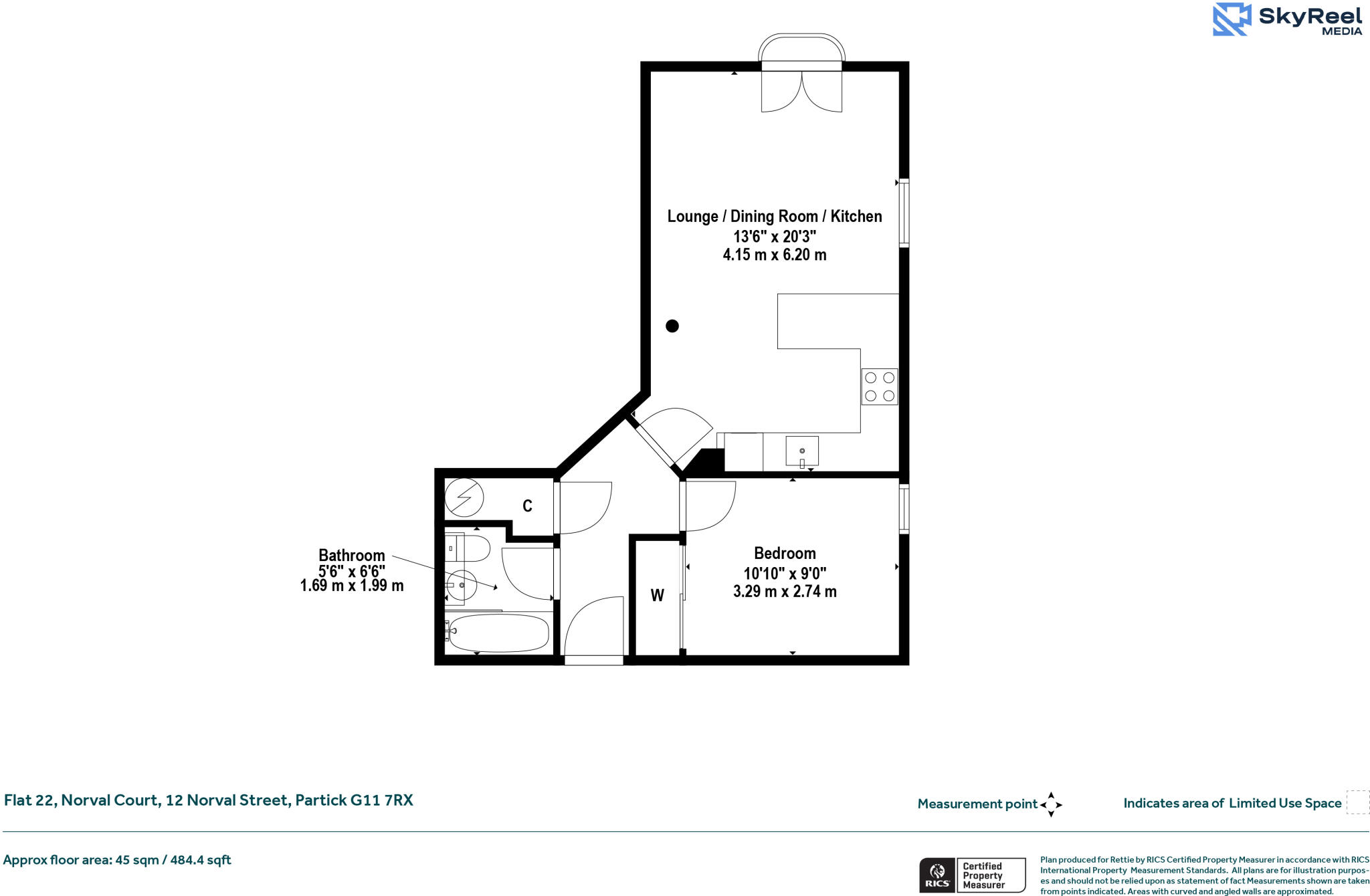 Norval Street, Partick, Glasgow floorplan